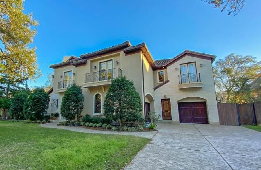 5405 Pine St., Bellaire: A 2007-built home with a Mediterranean flair that features five bedrooms plus four full and two half bathrooms at 8,643 square feet. A grand entrance welcomes visitors along with an ornate winding staircase. The home also features extensive entertaining spaces, high ceilings, a backyard, a fully equipped theater, temperature-controlled wine storage, a private pool, a spa and a three-car garage. It sold for $1,888,001-$2,176,000 on Aug. 28. (Courtesy Houston Association of Realtors)