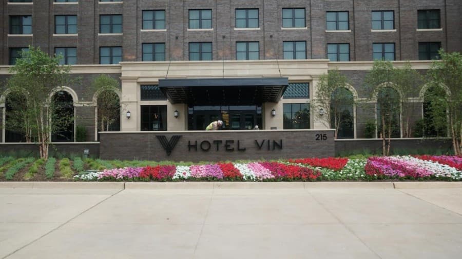 Hotel Vin is part of the larger Grapevine Main development, which includes Harvest Hall. (Photos by Gavin Pugh/Community Impact Newspaper)