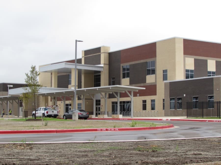 The Blazier Elementary Relief Campus will have a capacity of 1,275 students when it opens. (Nicholas Cicale/Community Impact Newspaper)