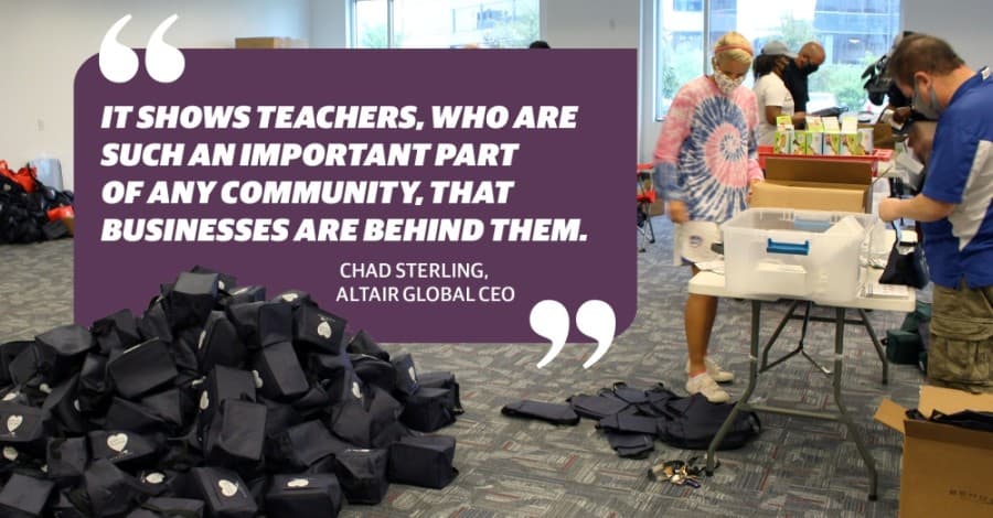 GALLERY: Local businesses collaborate to donate 4,500 PPE kits to Frisco ISD teachers