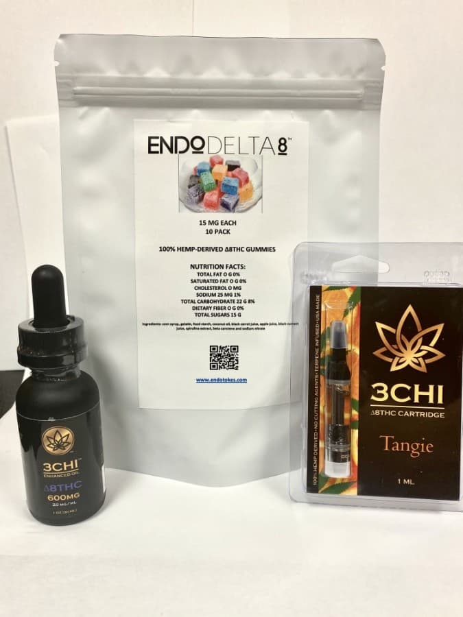 Delta 8THC products are used for long-term pain and anxiety. (Courtesy Artistic Organics)