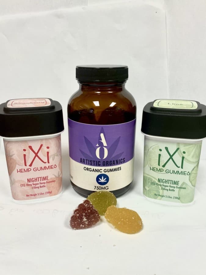 AO Organic Gummies are used as sleep aids and by those with anxiety. (Courtesy Artistic Organics)