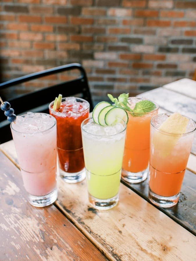 Whiskey Cake's menu features several fresh juices and cocktails. (Courtesy Whiskey Cake)