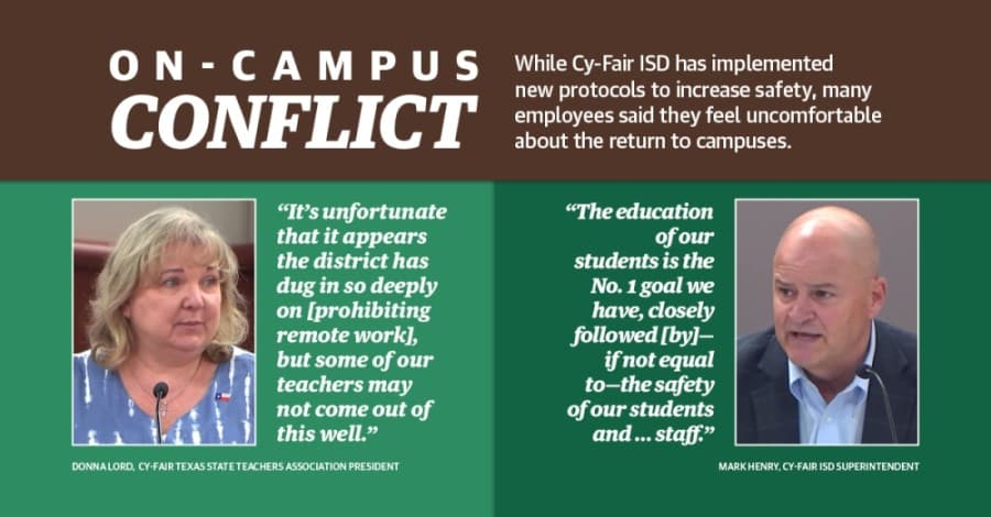 Cy-Fair ISD teachers push for safe working environments in 2020-21