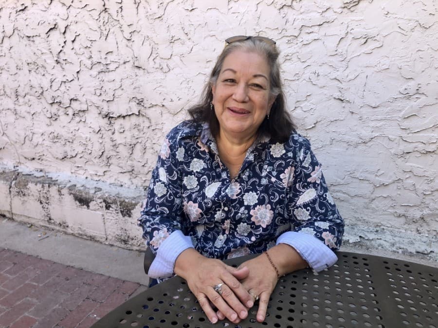 Juanita Dominguez-Moore said she loves the area's small town feel, and hopes that will not change as newcomers flock to the city. (Sally Grace Holtgrieve/Community Impact Newspaper)