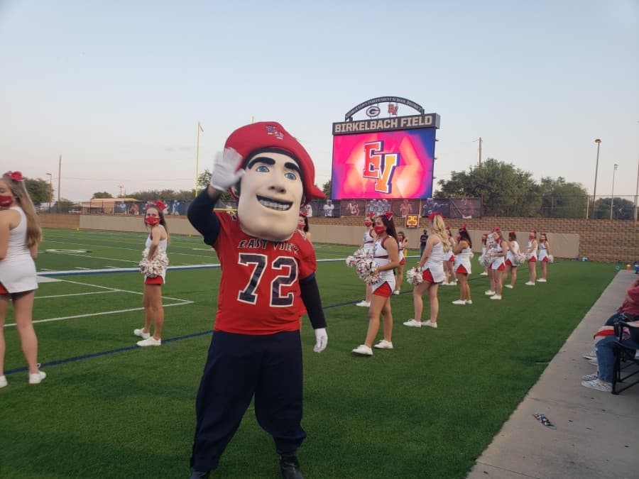 The Georgetown and East View high schools scrimmage game took place at the Georgetown ISD Athletic Complex Birkelbach Field. (Ali Linan/Community Impact Newspaper)