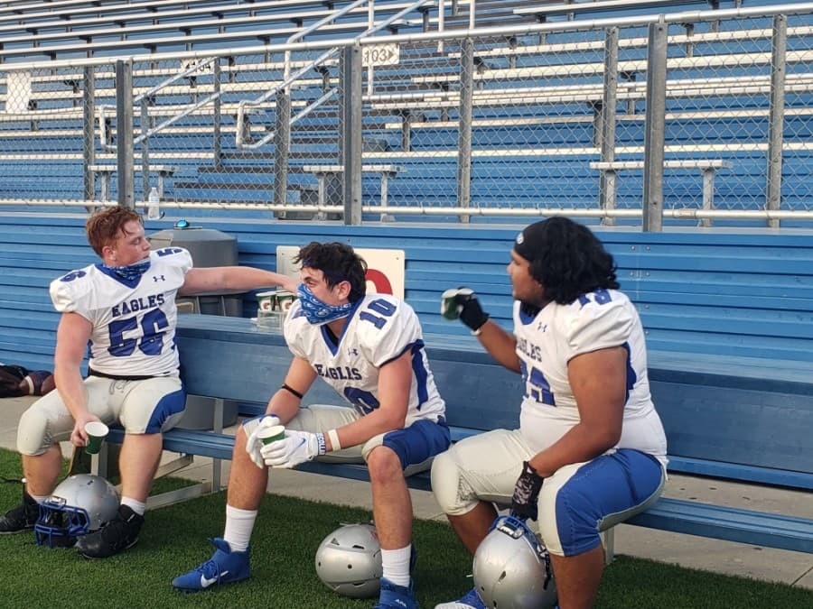 East View High School played Georgetown High School in a series of scrimmage football games Sept. 18. (Ali Linan/Community Impact Newspaper)