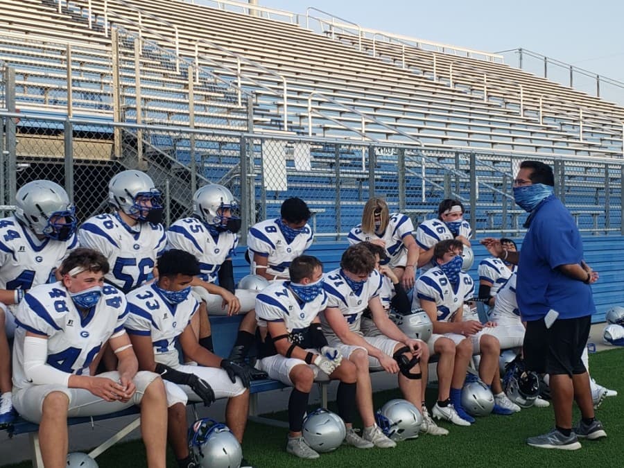 East View High School played Georgetown High School in a series of scrimmage football games Sept. 18. (Ali Linan/Communtiy Impact Newspaper)