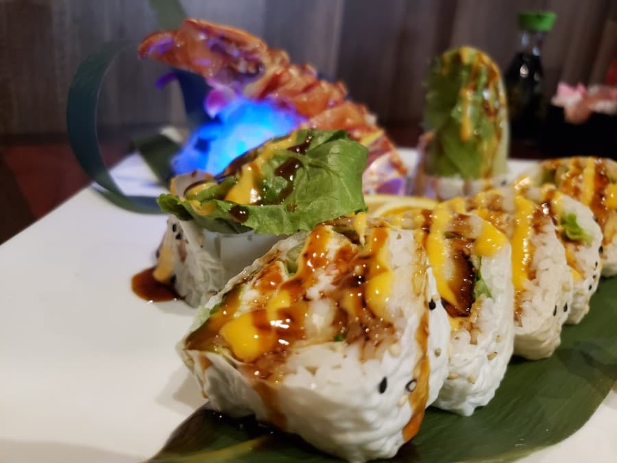 The Lobster Roll ($16.95) is one of 30 different rolls the restaurant makes. (Ali Linan/Community Impact Newspaper)