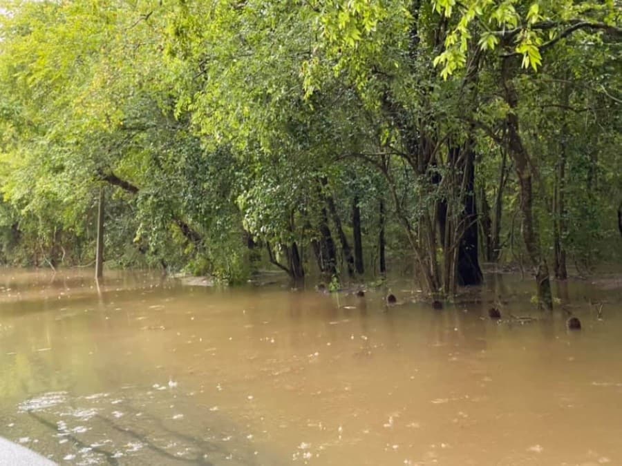 Friendswood saw high water in the Polly Ranch subdivision. (Courtesy a Friendswood resident)