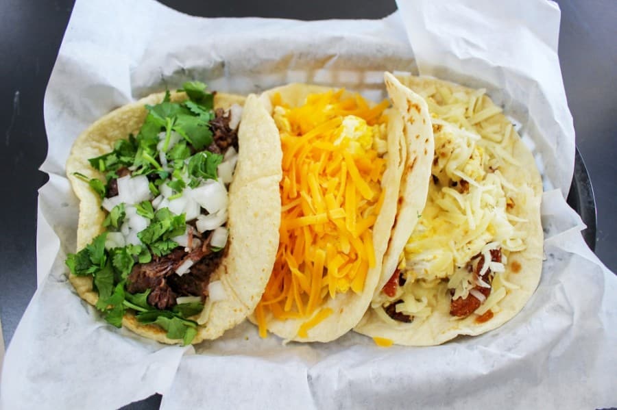 The business' most popular items are the breakfast tacos. (Kelly Schafler/Community Impact Newspaper)