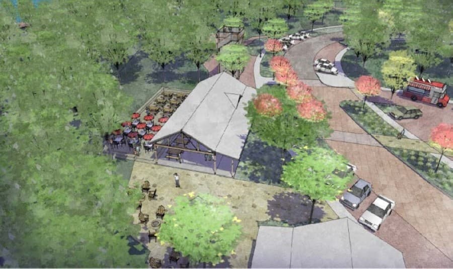 Painted Tree will offer an outpost amenity center. (Rendering courtesy Oxland Advisors)