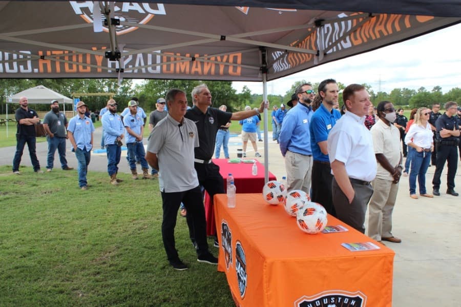 Houston Dynamo Dash Youth has partnered with the city to man the park's soccer fields. The youth soccer club organization will have practices and games at the park, which are expected to draw upward of 1,000 guests, club leadership said. (Anna Lotz/Community Impact Newspaper)