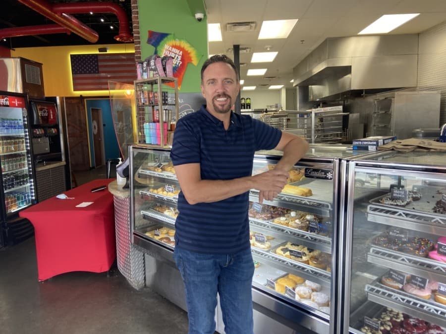 Owner Keith Selby opened the Frisco location of Hurts Donut Co. in January 2017. (Courtesy Hurts Donut Co.)