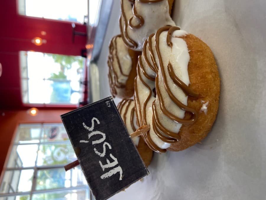 Hurts Donut Co. staff said the Jesús doughnut tastes like a churro. (Courtesy Hurts Donut Co.)