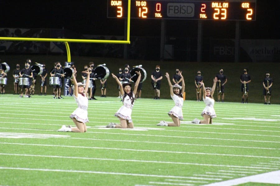 Both the Kempner High School dance team and the band performed at half time. (Photos by Claire Shoop)