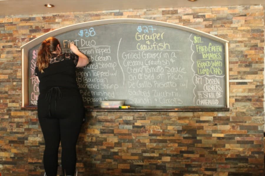 Main Street Bistro's specials change twice a day. (Colleen Ferguson/Community Impact Newspaper)
