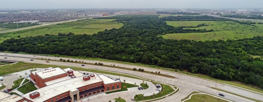 Plans for Grand Park have grown to encompass a 600-acre swath that stretches throughout the central core of the entire city. It will extend to the Exide plant property to the east. (Community Impact Newspaper)