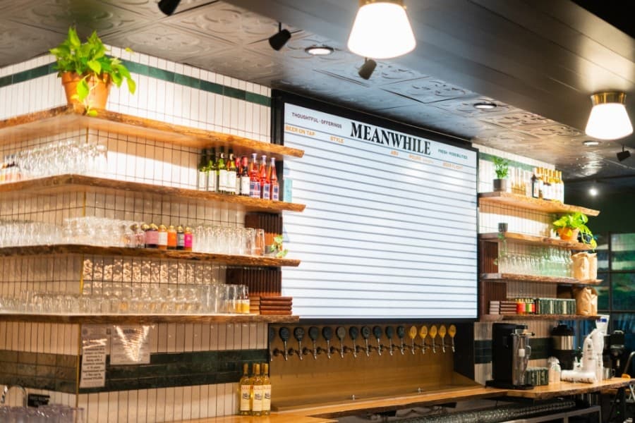 The bar will offer mixed cocktails as well as beer. (Courtesy Meanwhile Brewing Co.)