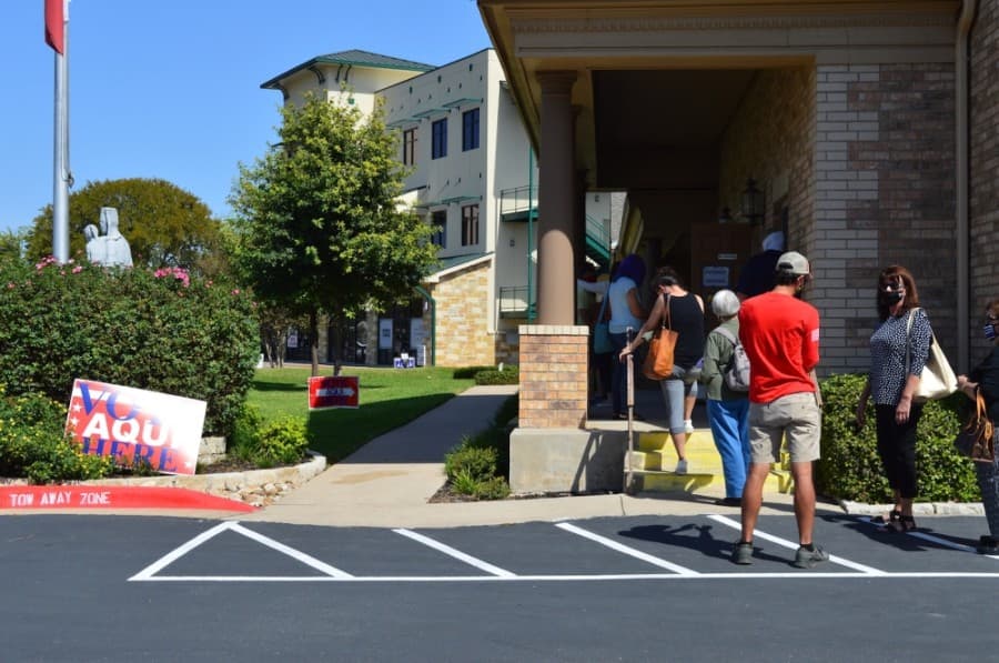 35,890 voters cast ballots in person on Travis County's first day of early voting