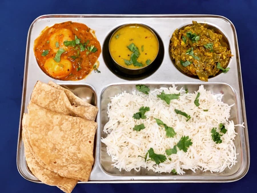 Tiffin $10: Tiffin refers to a light meal and typically includes rice, curry and vegetables.
(Courtesy of Megha Ozarker)