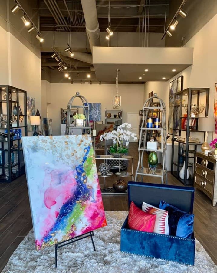 The home decor boutique opened in 2017 at The Shops at Starwood. (Courtesy Oasis Accents)