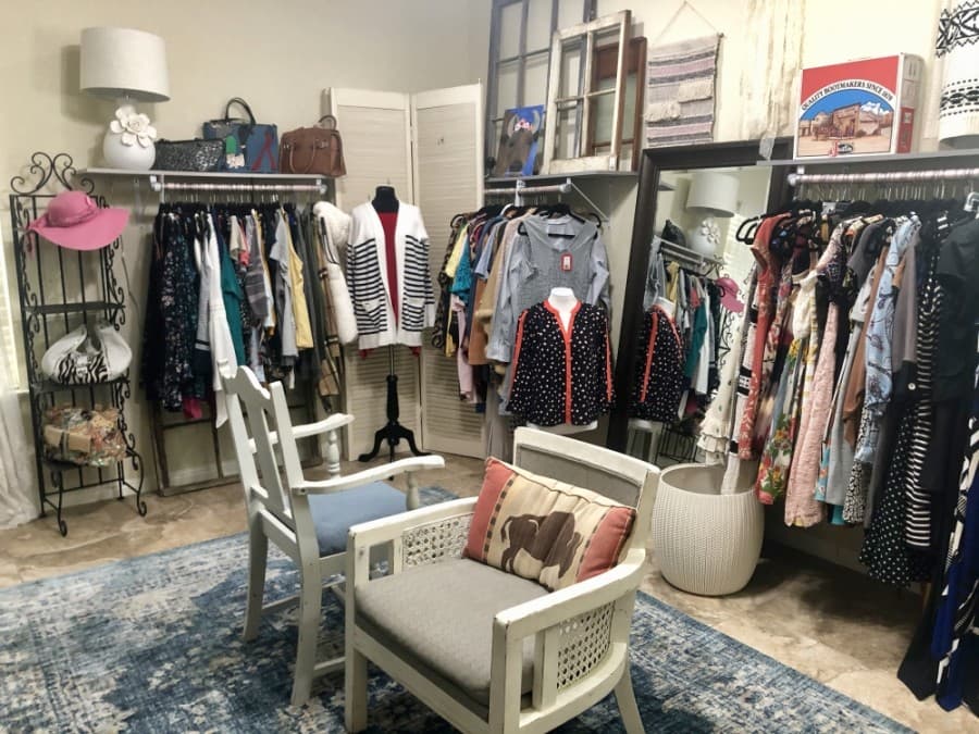 One of the rooms at Buffalo Seven contains consignment items for sale. (Sally Grace Holtgrieve/Community Impact Newspaper)