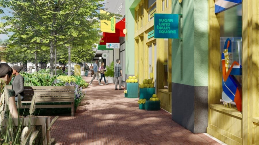 Sugar Land Town Square redesign to bring more outdoor space, updated storefronts