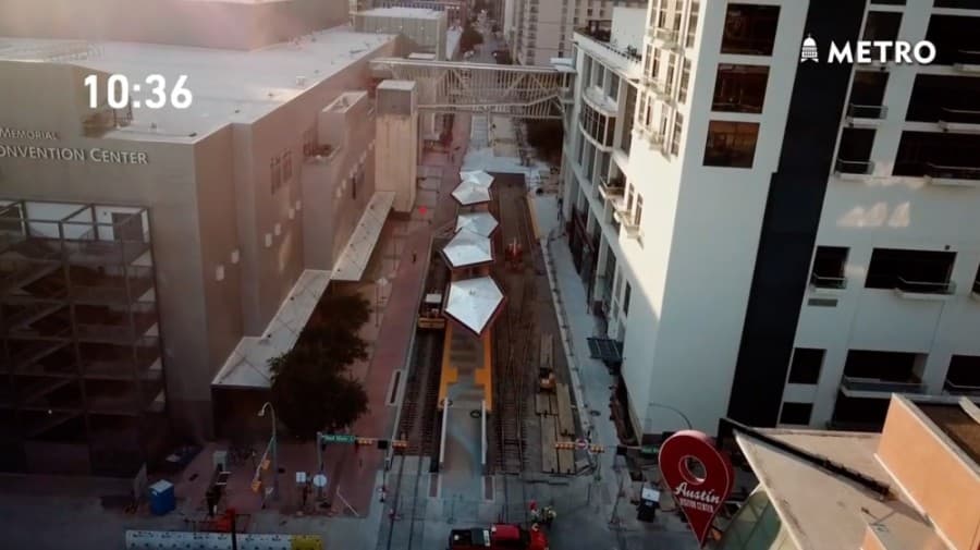 Expanded MetroRail station opens in Austin's downtown