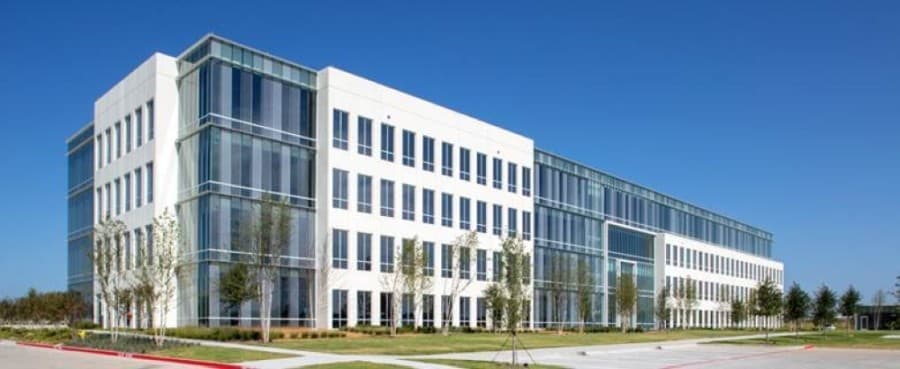 Construction on new office building, amenity center complete at International Business Park in Plano