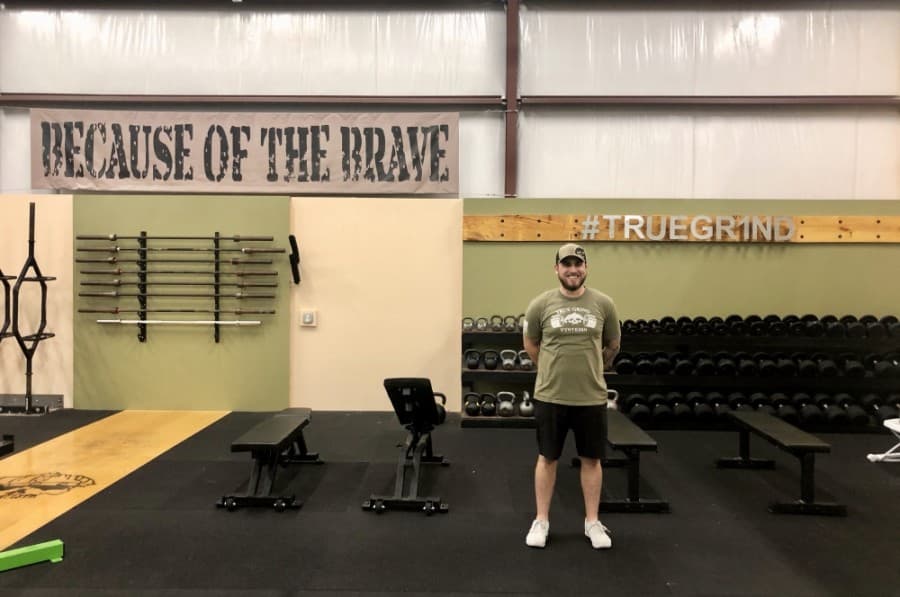 Brandon Janecka operates True Grind Systems, which partners with 180 Performance Center to maximize the physical health of players. (Sally Grace Holtgrieve/Community Impact Newspaper)