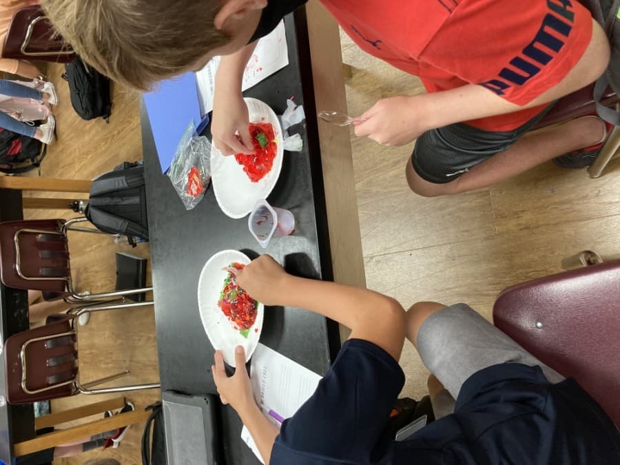 Seabrook Intermediate science magnet students participate in a STEM lab. (Courtesy Clear Creek ISD)