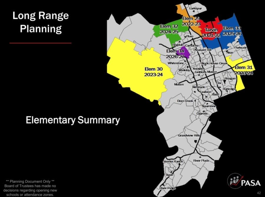 Leander ISD combines attendance rezoning for Tarvin and Elementary School No. 29