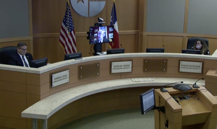 Collin County commissioners voted to keep the COVID-19 dashboard on the county's website until the entire commissioners court could discuss its future.  (Screenshot courtesy Collin County)