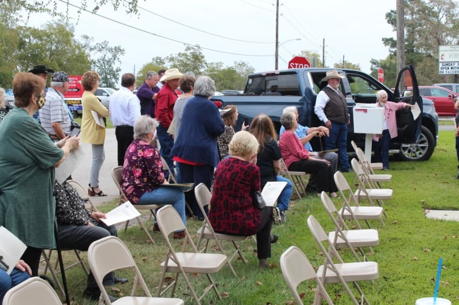 The dedication ceremony took place Oct. 26. (Anna Lotz/Community Impact Newspaper)