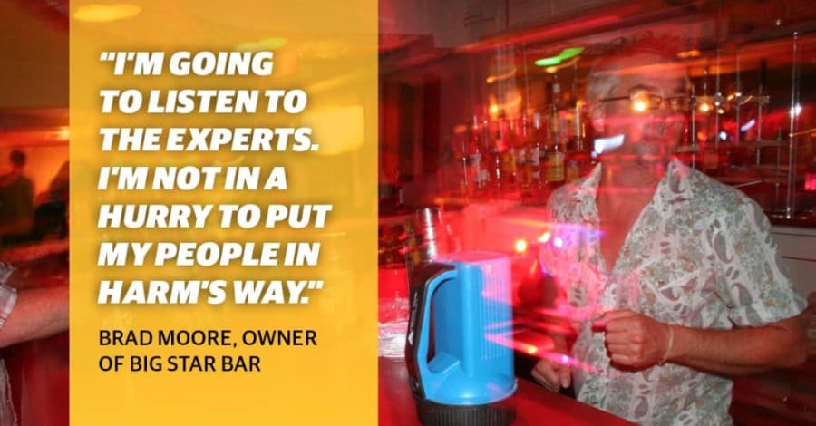 Still barred from opening, some Houston watering holes play it safe