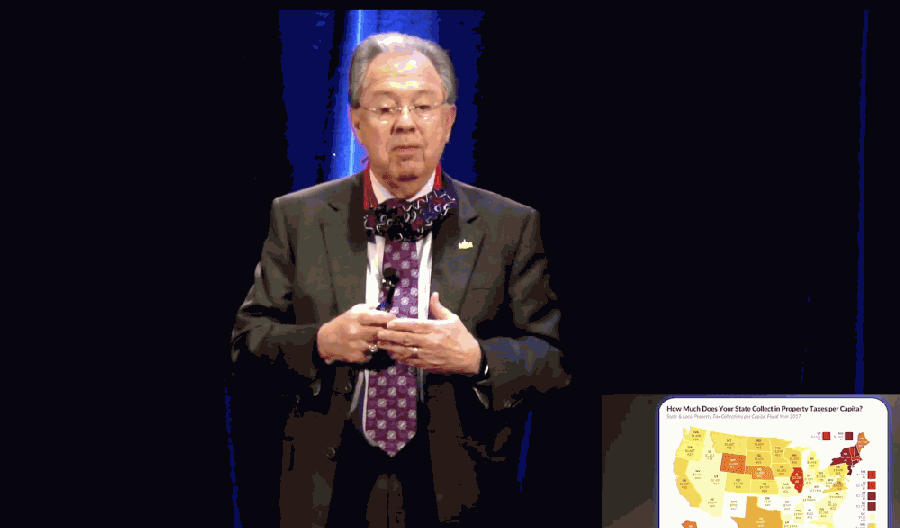 Judge Glen Whitley addresses the state of Tarrant County