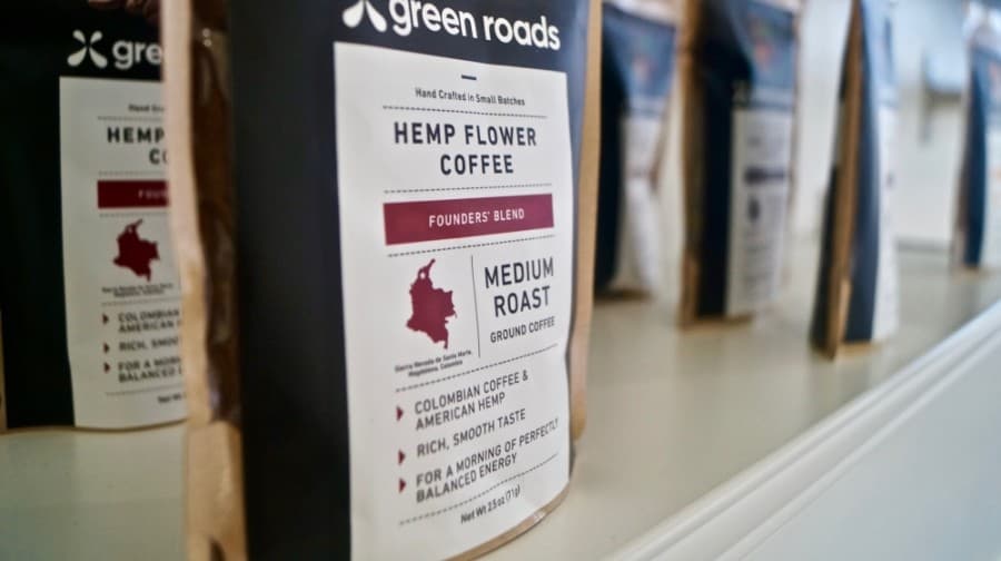 CBD gummies and hemp coffee are two edible products customers can ingest to provide relief for chronic pain, anxiety and insomnia. (Kelsey Thompson/Community Impact Newspaper)
