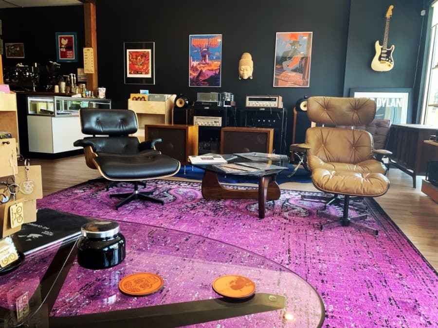 Living In Stereo sells coffee, vintage stereos and records. (Courtesy Living In Stereo)