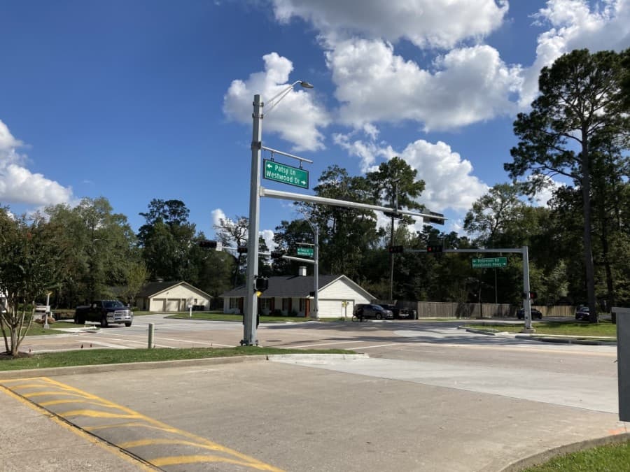 4 ongoing road projects in The Woodlands area: Grogan's Mill, Technology Forest and 2 more