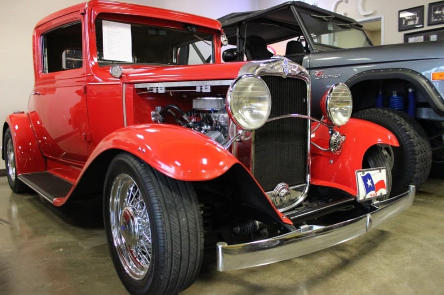 Garrett Classics features a variety of vehicles from many eras, including this 1931 Chevy Coupe. (Daniel Houston/Community Impact Newspaper)