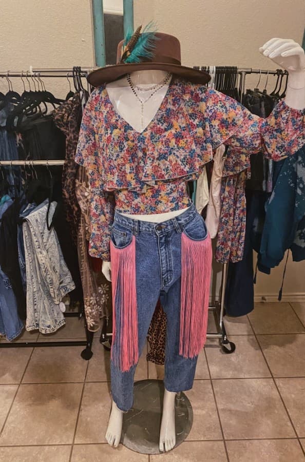 Jarvis said because she adds all the details to vintage pieces by hand, each item at Hippie West is unique. (Courtesy Hippie West)