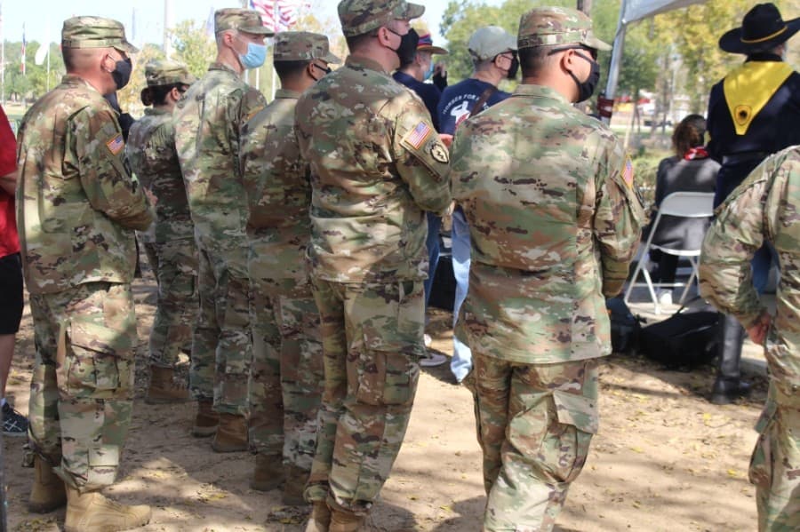 Active-duty military were present. (Eva Vigh/Community Impact Newspaper)