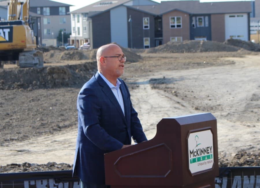 David Craig, who developed the Craig Ranch community, said the new fire station will save the lives of local residents. (William C. Wadsack/Community Impact Newspaper)