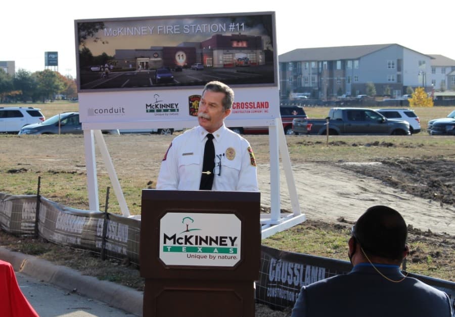 McKinney Fire Chief Danny Kistner said the new station will improve public safety in the Craig Ranch community. (William C. Wadsack/Community Impact Newspaper)