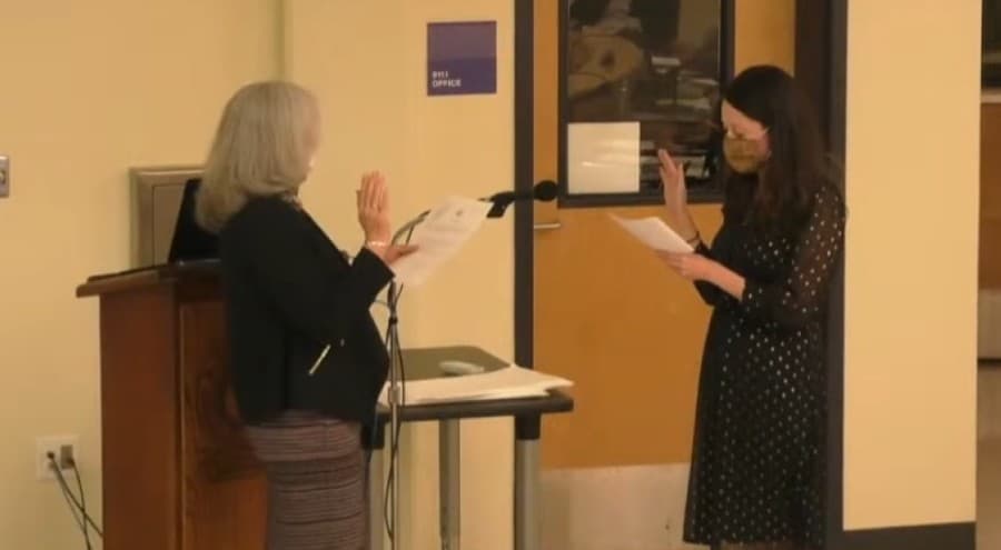 San Marcos CISD board members Miguel Arredondo, Mayra Mejia sworn in