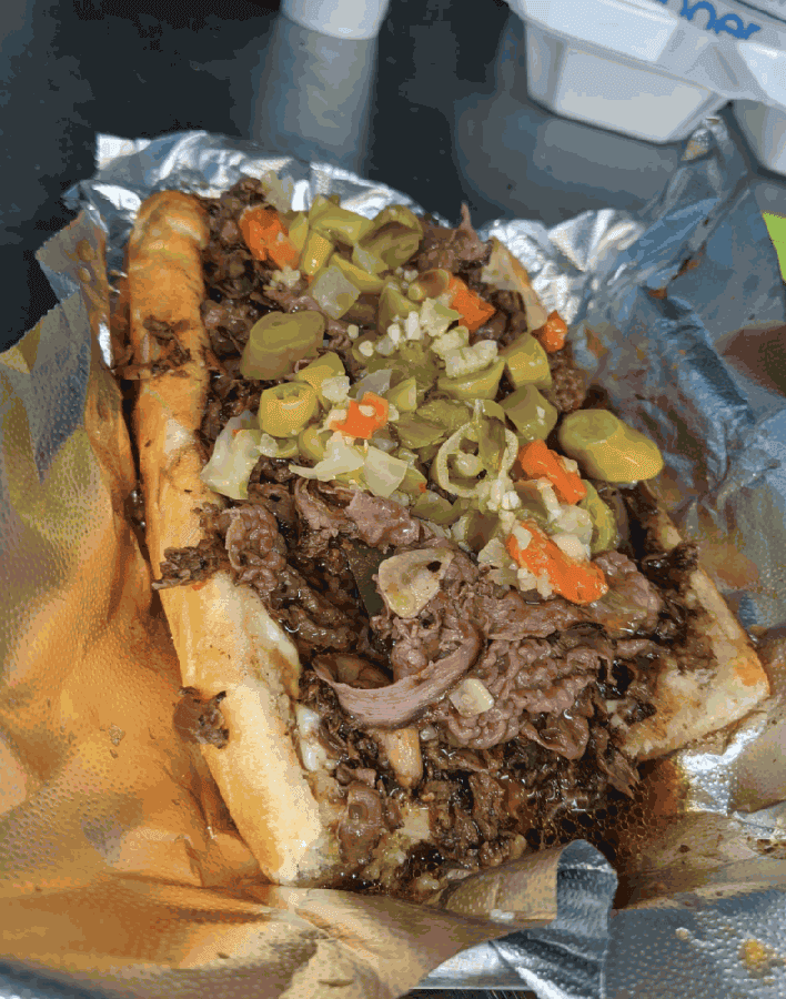 Chicago Italian beef sandwhich $10. (Courtesy Big Z's Pizza House & Brew)