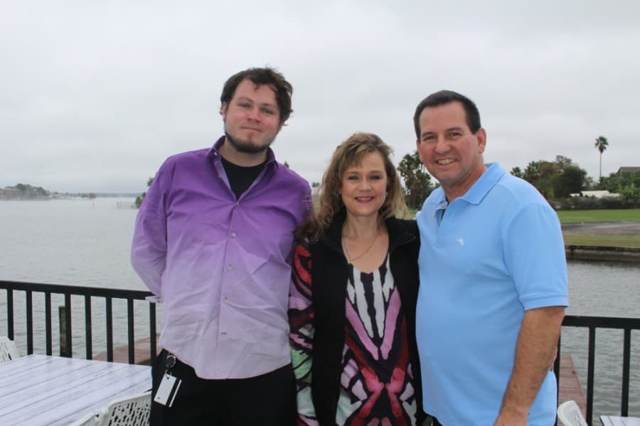 Cheryl and John Morris and son Aaron opened Monty’s Lighthouse in October 2019. (Eva Vigh/Community Impact Newspaper)