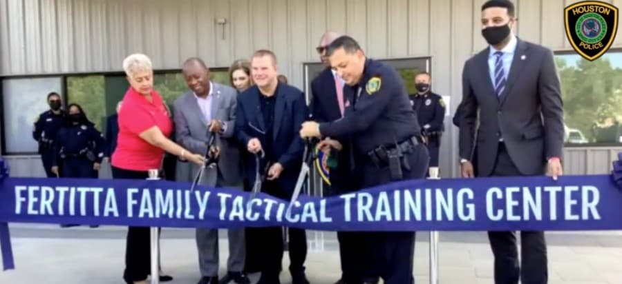 Houston Police Department, Tilman Fertitta host ribbon-cutting for $10 million HPD training facility