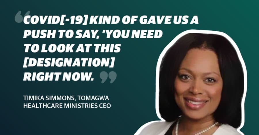 TOMAGWA HealthCare Ministries looks to federal designation for sustainability